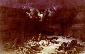 Gustave Dore Painting - The Christian Martyrs Gustave Dore